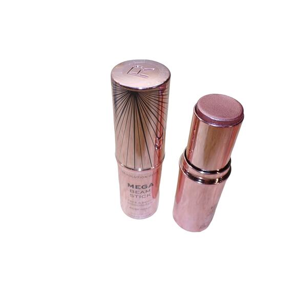 (2) Revolution of London Glow Mega Beam Stick  Face & Body Highlighter Rose Gold - Picture 3 of 3